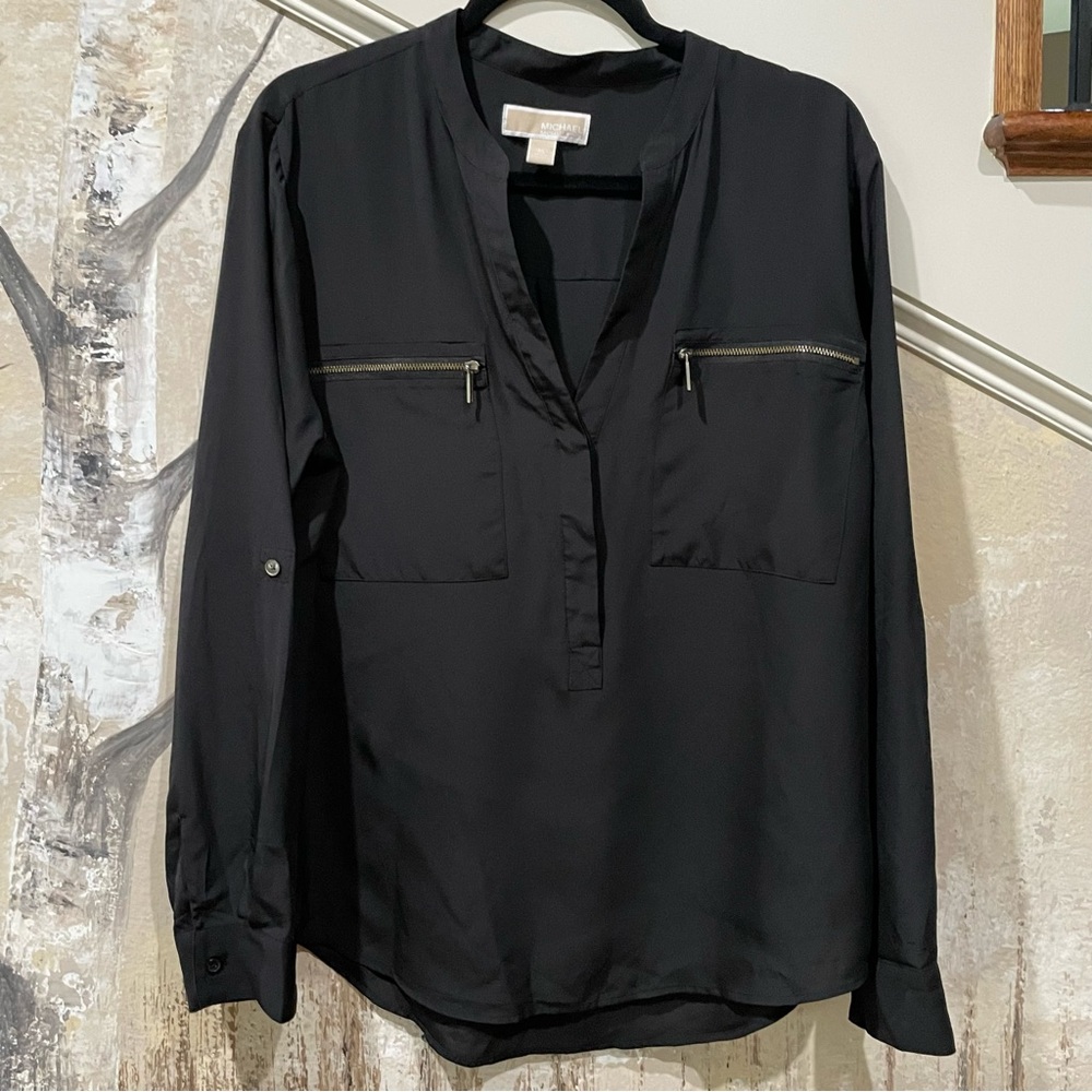 MICHAEL Michael Kors•1/2 Button Up•Blouse•Size XL